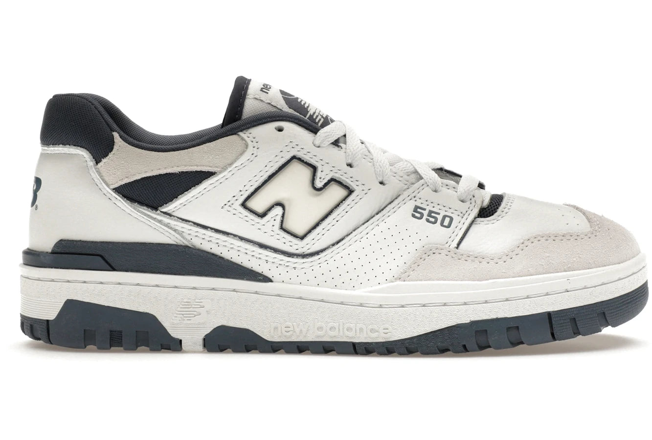 New Balance 550 Weiß Dusty Blue