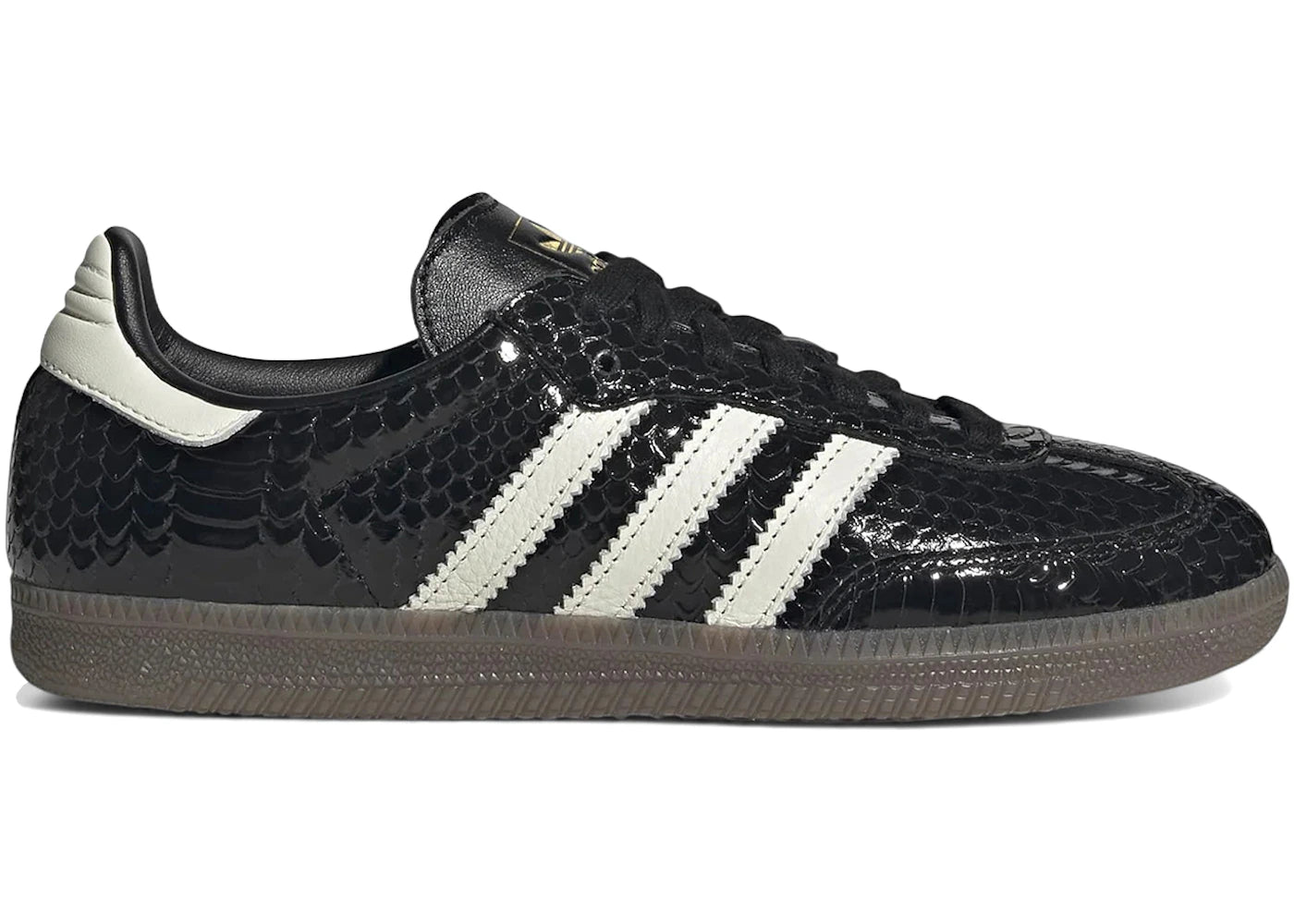 adidas Samba OG Patent Snakeskin Black Off White (Damen)