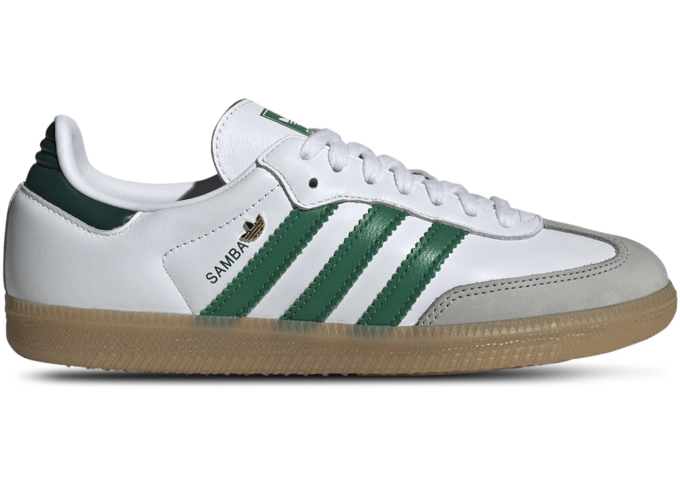 adidas Samba OG White Bold Green Collegiate Green (Damen)
