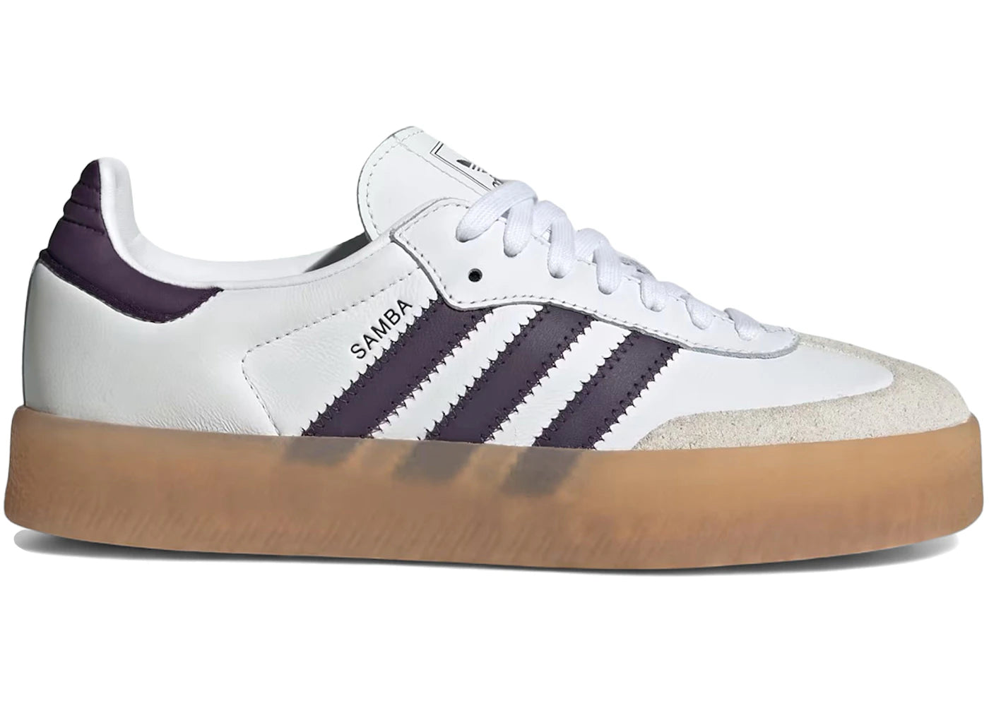 adidas Sambae White Off White Aurora Plum (Damen)