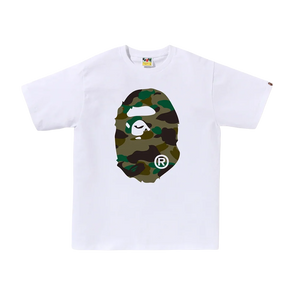 BAPE Color Camo Big Ape Head T-Shirt White Green