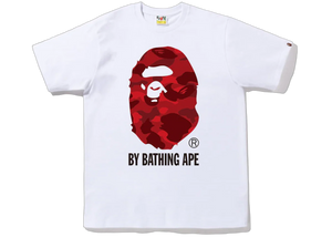 BAPE Color Camo T-Shirt White Red