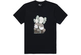 KAWS x Uniqlo UT Kurzarm-Grafik-T-Shirt Schwarz