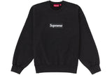 Supreme Washed Box Logo Crewneck Schwarz