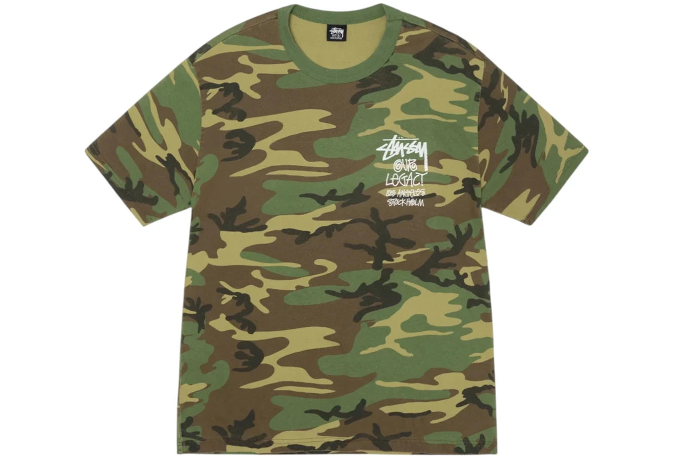 Stussy x Our Legacy Work Shop Surfman Pigment Dyed Tee Camo