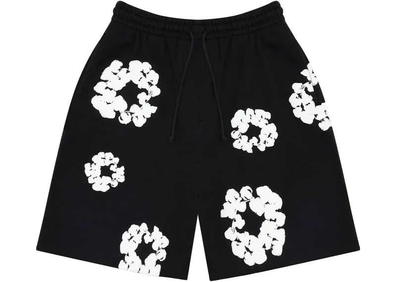 Denim Tears The Cotton Wreath Shorts Schwarz