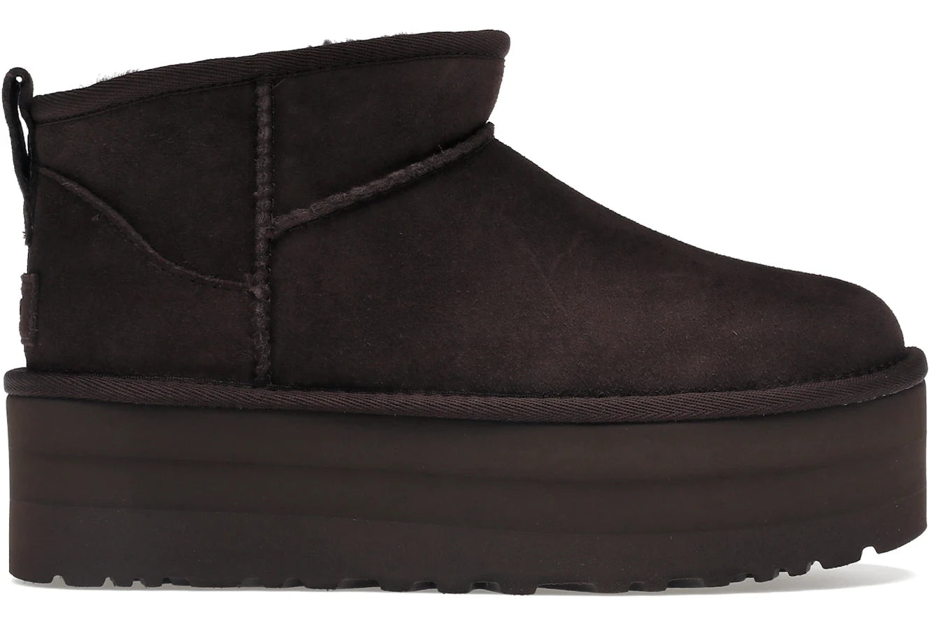 UGG Classic Ultra Mini Plateau-Stiefel Burnt Cedar