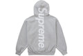 Supreme Satin Appliqué Hooded Sweatshirt FW24 Heather Grey
