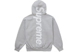 Supreme Satin Appliqué Hooded Sweatshirt FW24 Heather Grey