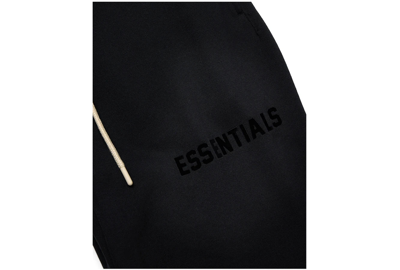 Fear of God Essentials Cream Drawstring Sweatpant Jet Black