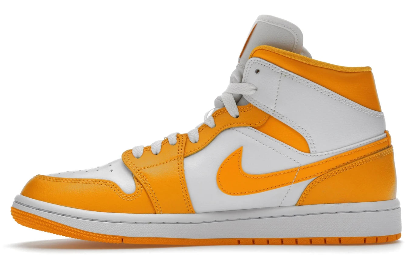 Air Jordan 1 Mid White University Gold