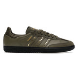 adidas Samba OG Studded Stripes Dark Khaki Schwarz (Damen)