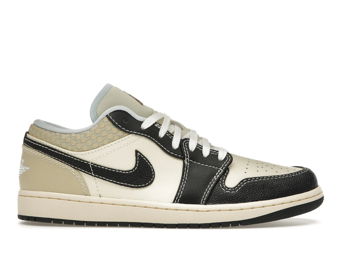 Jordan 1 Low SE Coconut Milk Schwarz Musselin