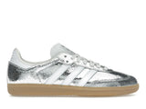 adidas Samba OG Silver Metallic Cracked Leather (Damen)