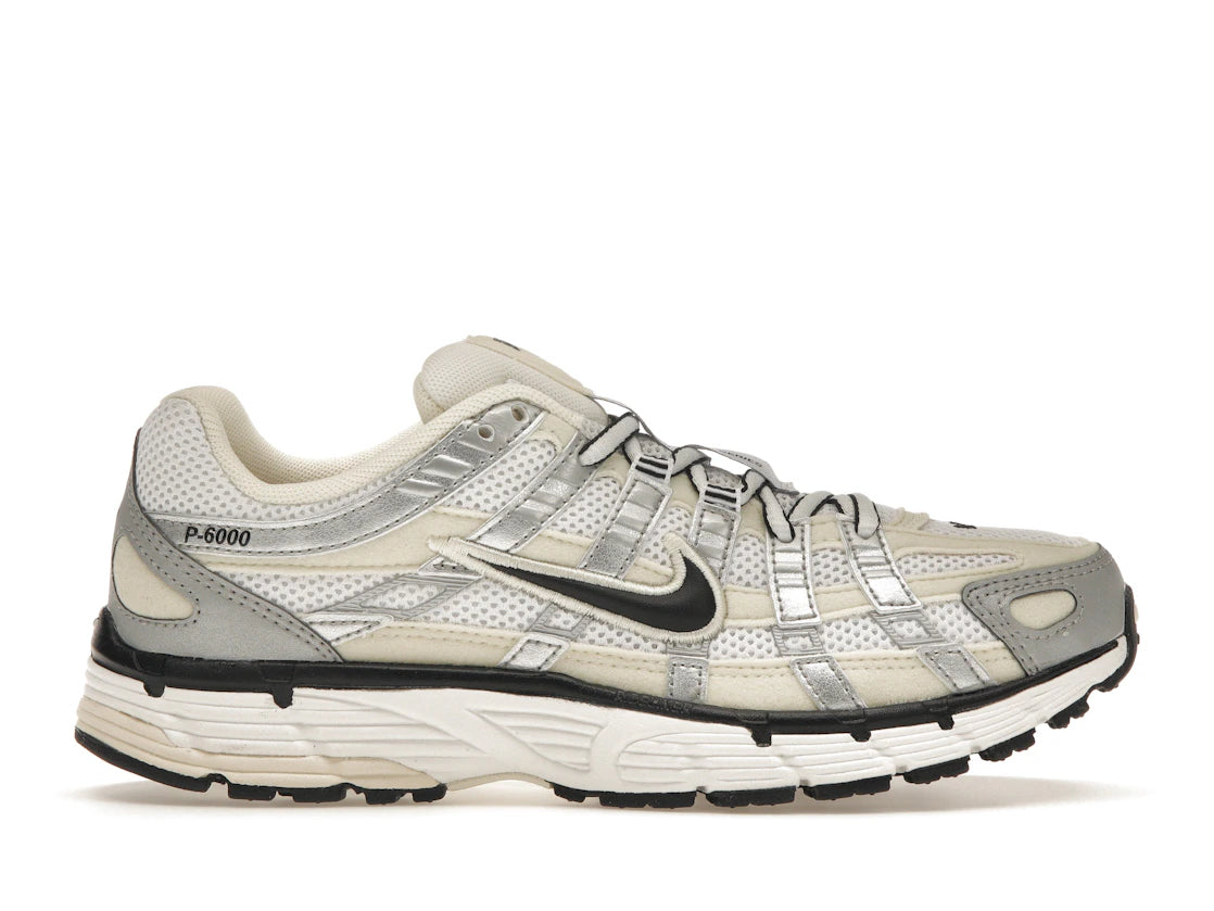 Nike P-6000 Coconut Milk Metallic Silver (Damen)
