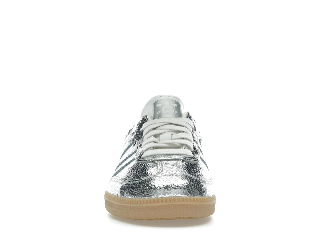 adidas Samba OG Silver Metallic Cracked Leather (Damen)
