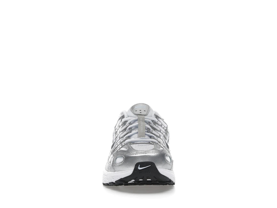 Nike P-6000 White Metallic Silver (GS)