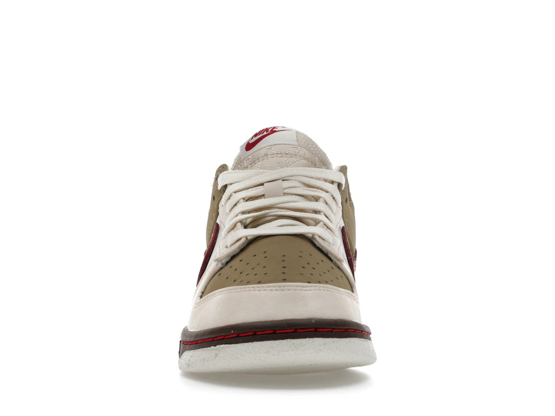 Nike Dunk Low Retro Khaki Team Red Pearl White (Damen)