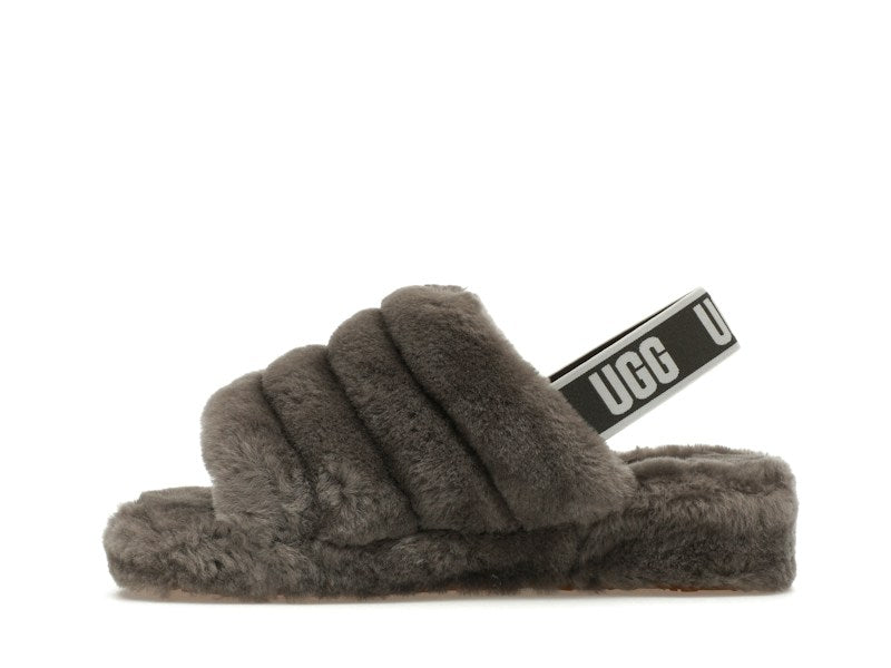 UGG Fluff Yeah Slide Charcoal (Women's)