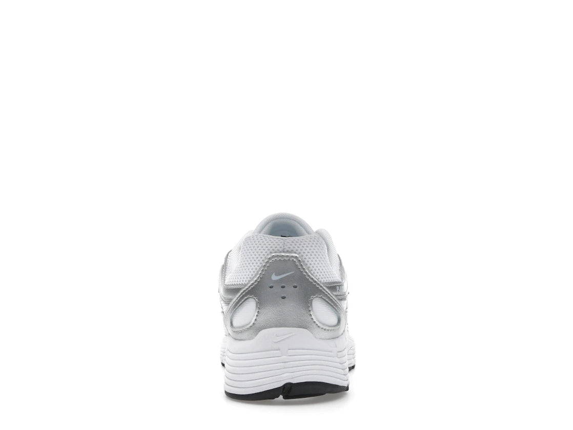 Nike P-6000 White Metallic Silver (GS)